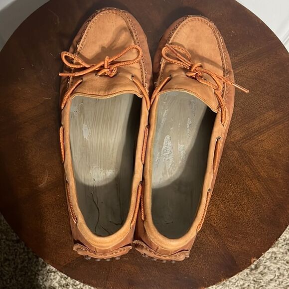 🔥🔥 COLE HAAN Peach Slip On Loafers in Fair/Good Condition - Men Sz 12 - Picture 4 of 8